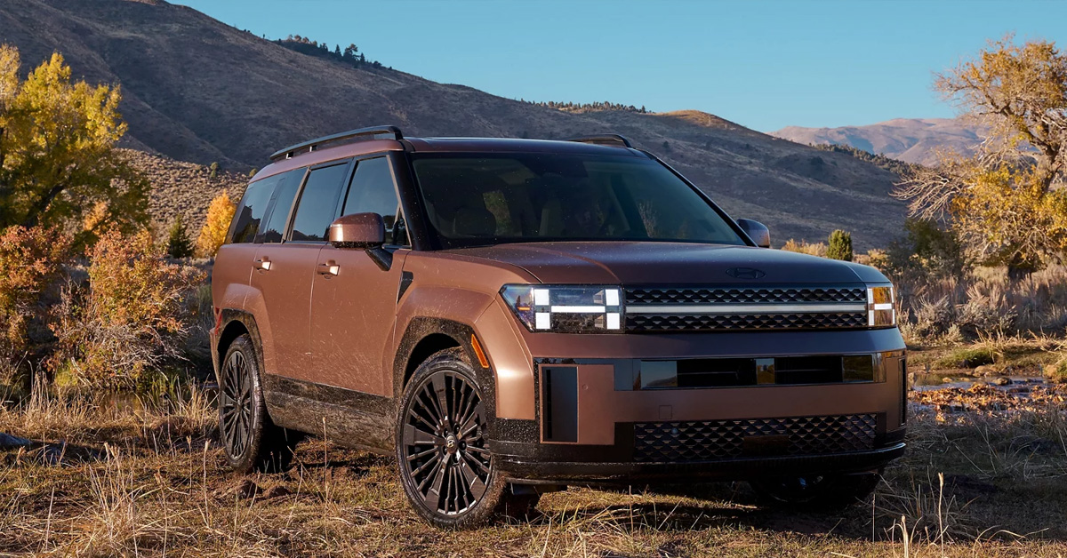 2026 Hyundai Sante Fe exterior in brown
