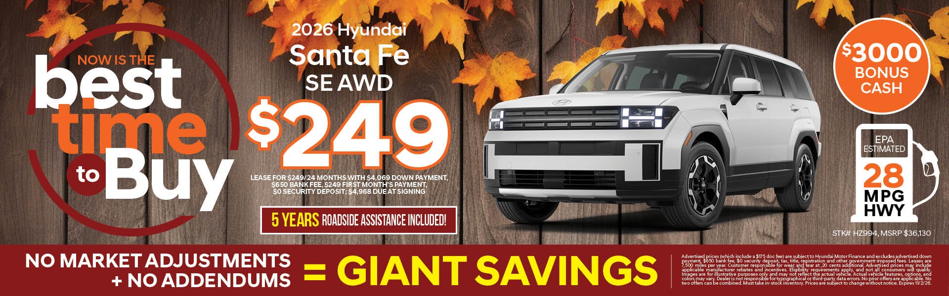2026 Hyundai Santa Fe SE AWD