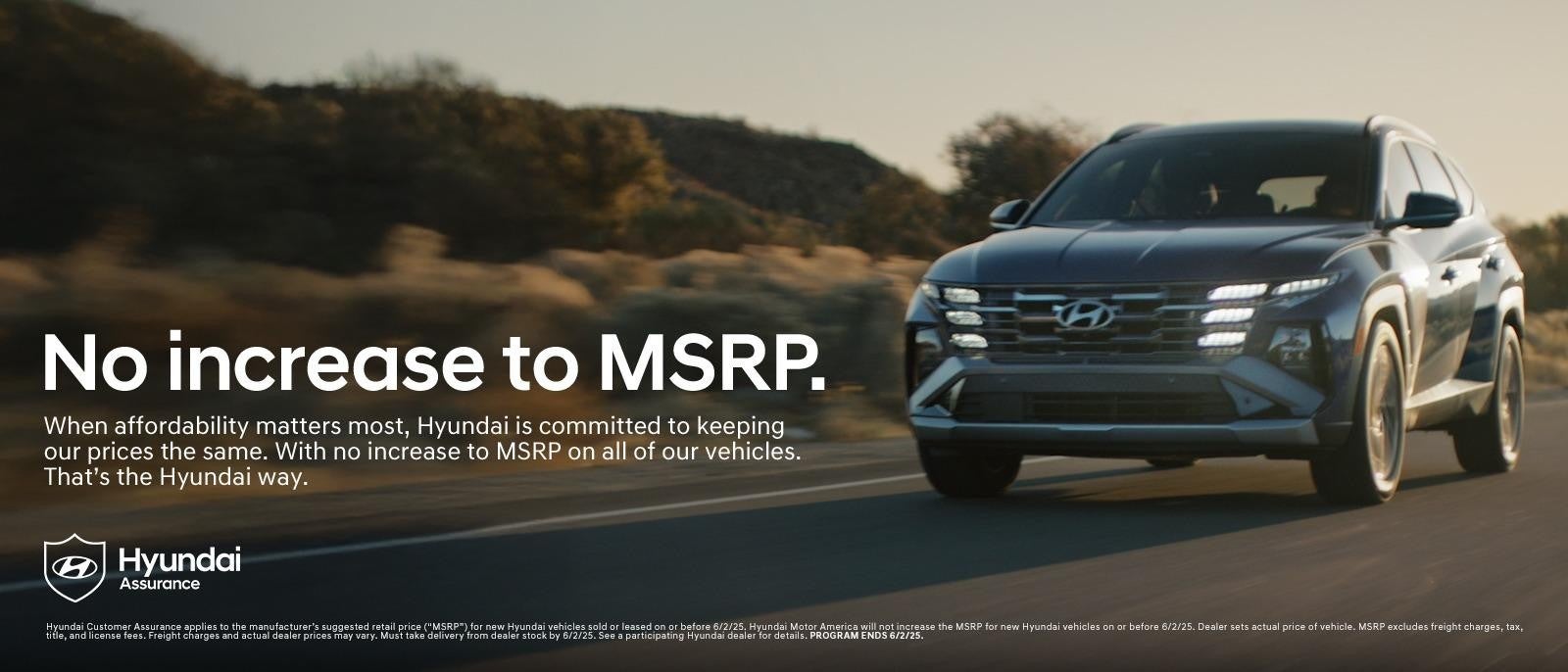 No increase to MSRP at Riverhead Hyundai in Riverhead NY